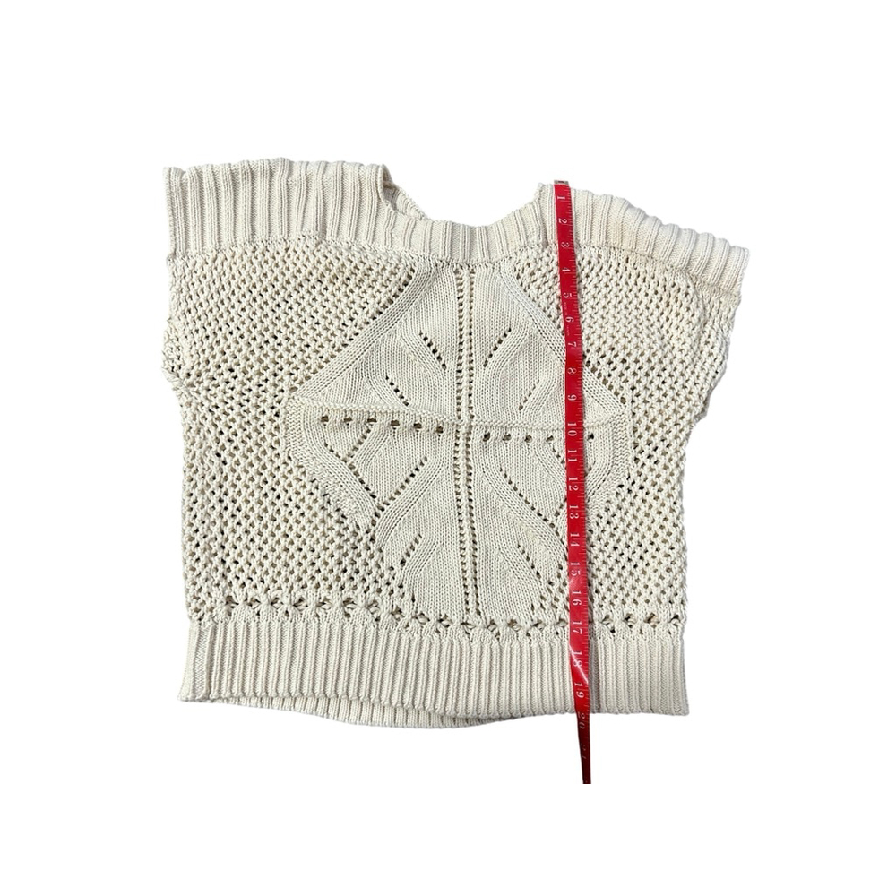 Another Love Beige Knit Crew Neck Sweater S - Picture 7 of 8